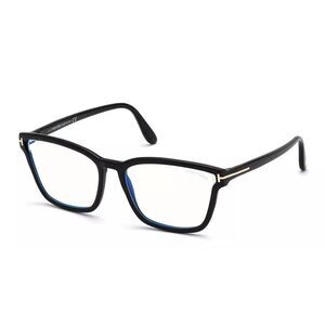 New Authentic Tom Ford FT5707-B-001-55 Rectangular Eyeglasses